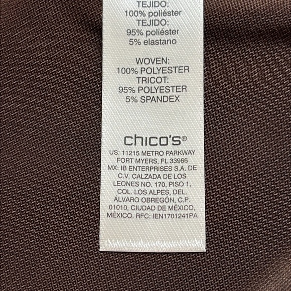 Chico's Brown Asymmetrical Jayma Poncho in Desert Animal Beige, size medium - Picture 5 of 15